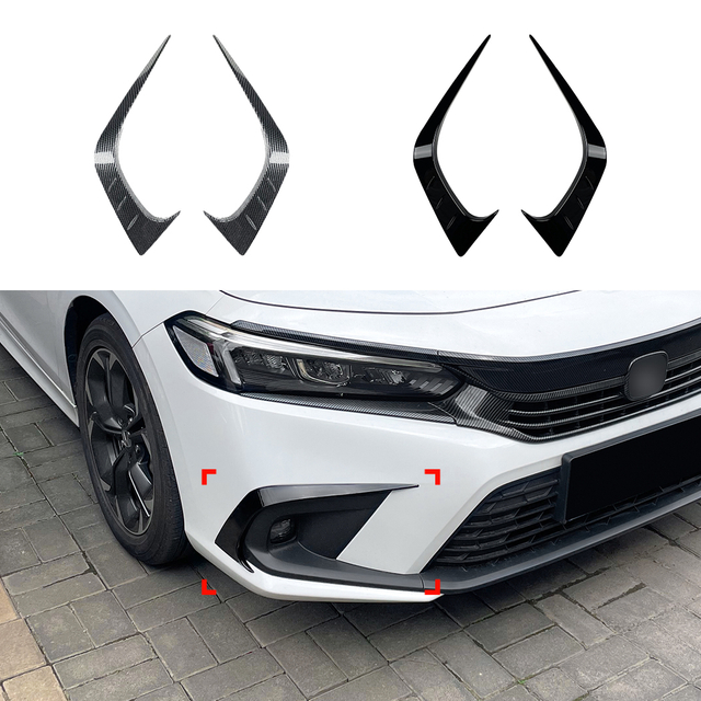 سبويلر زعانف المصد الأمامي AMP-Z لـ Honda Civic 11Gen 2021+