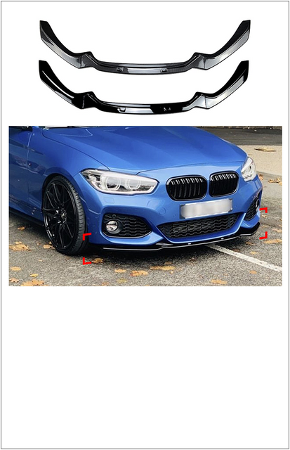 Front-Bumper-Lip-Spilter-For-BMW-1-Series-F20-F21-2015-2019-Mobile