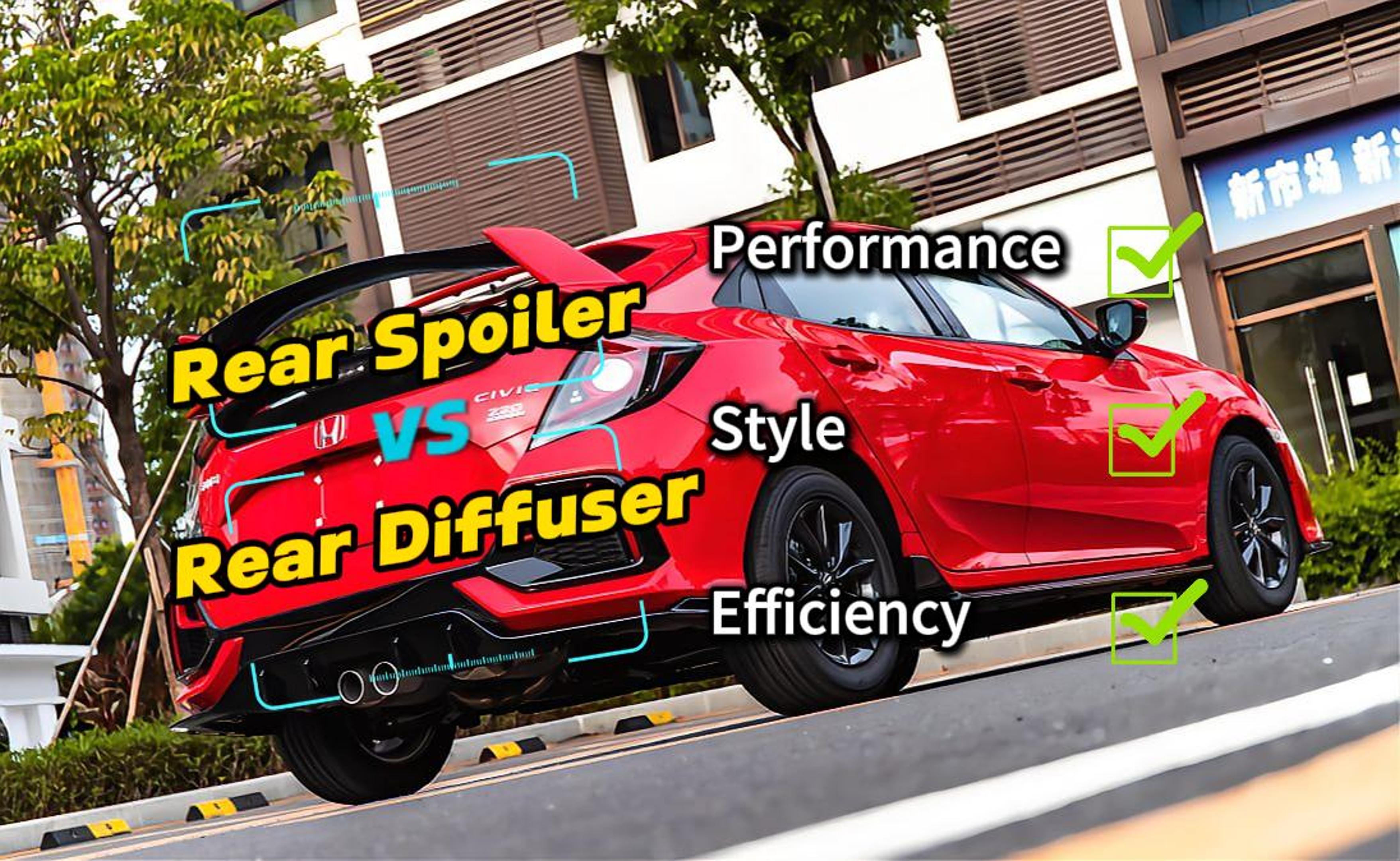 Difusor traseiro vs spoiler traseiro O guia definitivo de 2025 para desempenho, estilo e efici&ecirc;ncia.jpg