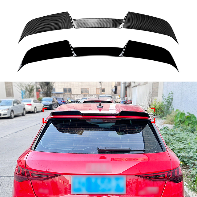 سبويلر جناح السقف الخلفي AMP-Z لسيارة Audi A3 8Y Sportback Sline 2020+