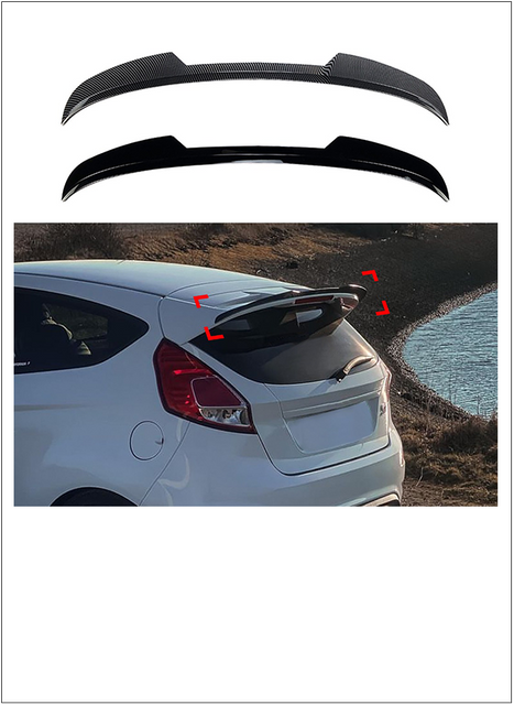 Posteriore-ala-spoiler-for-Ford-Fiesta-st-line-MK6-2008-2017